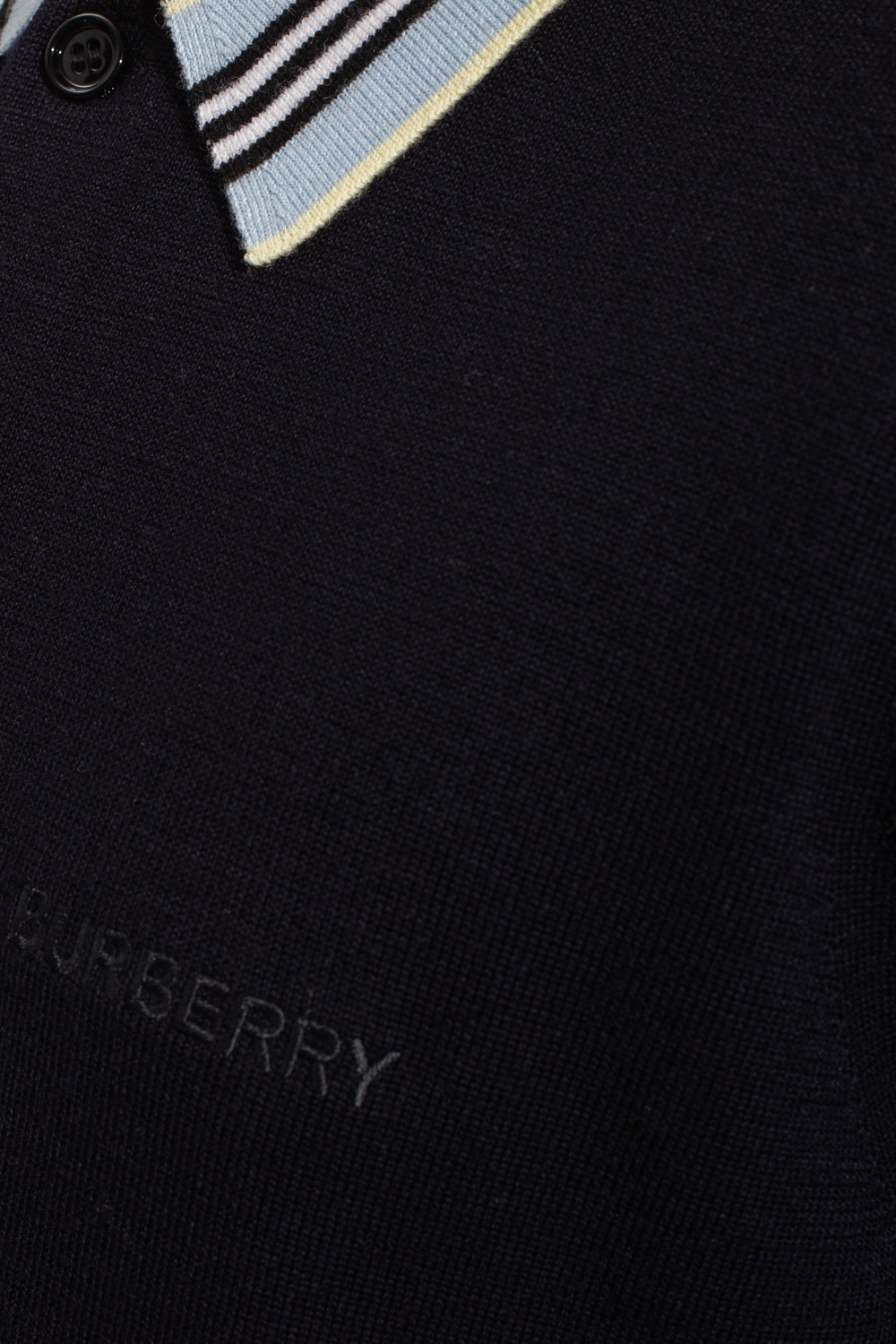 Burberry black hotsell golf shirt